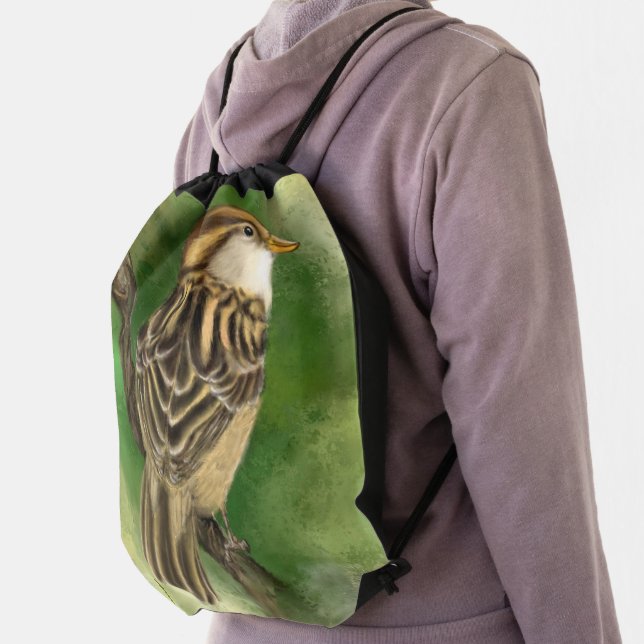 Cute Bird Drawstring Bag (Insitu)