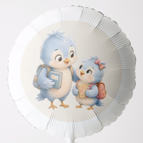 Cute Bird Family Party Balloon