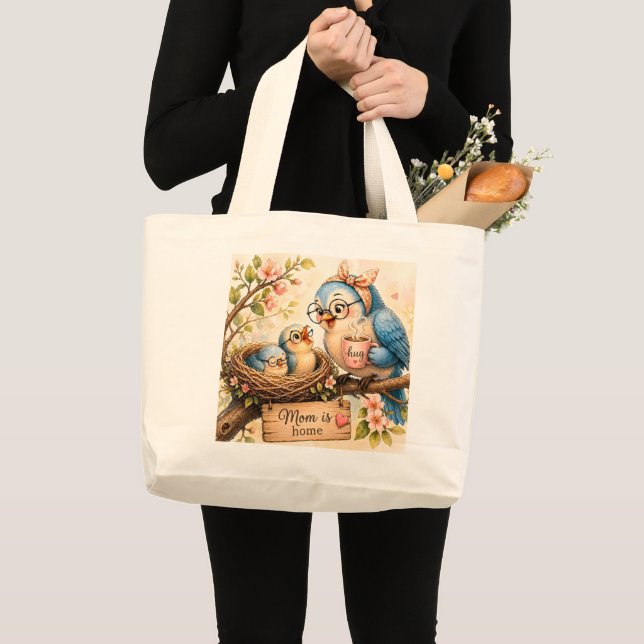  Cute Bird Family Tote Bag (Front (Product))