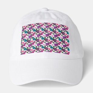Cute Bird Floral Pattern   Colorful  Birds Hat