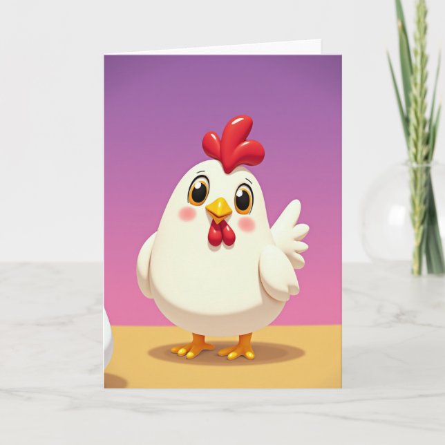 Cute Bird Friend Greeting Card (Front)
