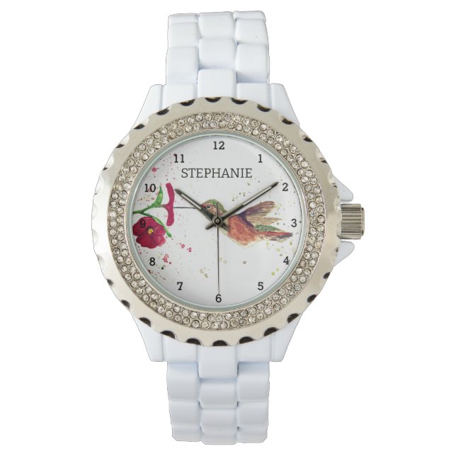 Cute Bird Hummingbird Flower Colibri Nature Watch (Front)