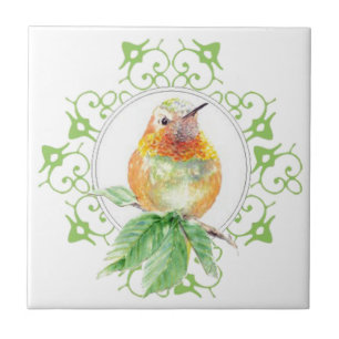 Cute Bird, Hummingbird, Nature, Garden Wildlife, Tile