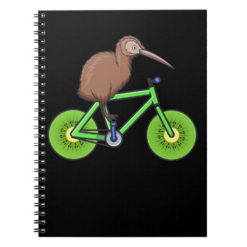 Cute Bird Kiwi Bike New Zealand Animal Notebook