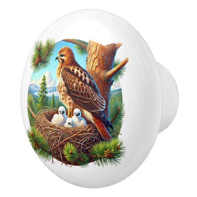 Cute bird lovers animals ceramic knob (Right)