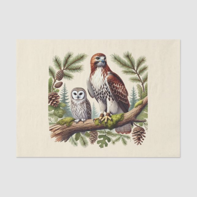 Cute bird lovers decoupage  tissue paper (Front)