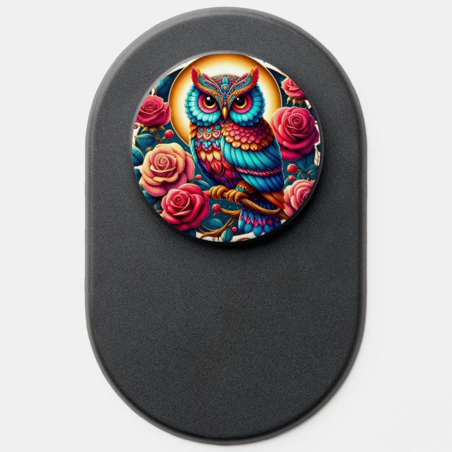 Cute bird owl lovers  PopSocket (Popsocket)