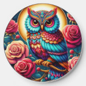 Cute bird owl lovers wireless charger (Front)