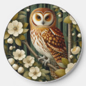 Cute bird owl lovers wireless charger (Front)