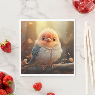 Cute bird paper napkins