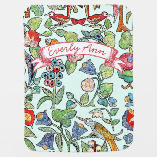 Cute Bird Pattern Baby Blanket