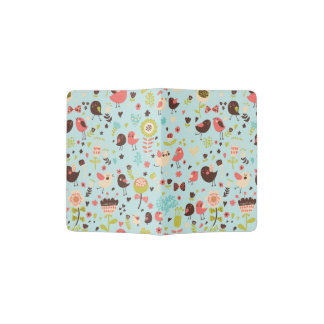Cute Bird Pattern Four Passport Holder