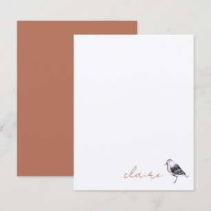 Cute Bird Personalized Note Card