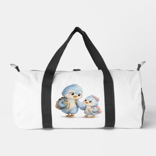 Cute Bird Siblings Weekender Bag