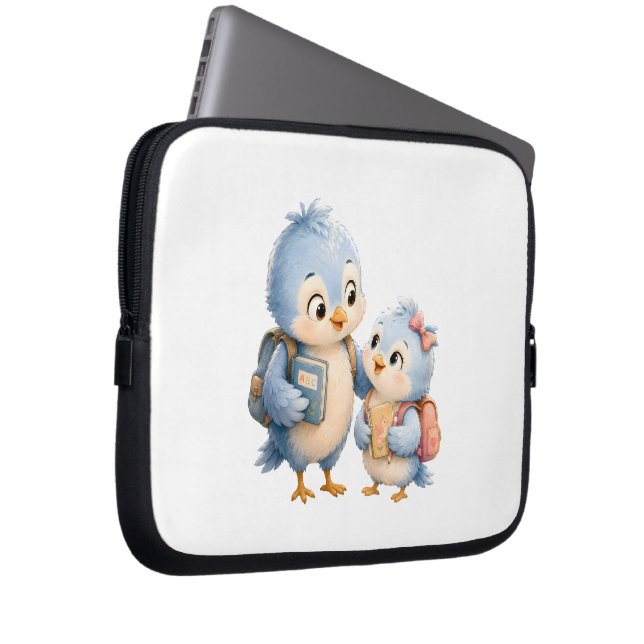 Cute Bird Tech Organizer Sleeve (Front Right)