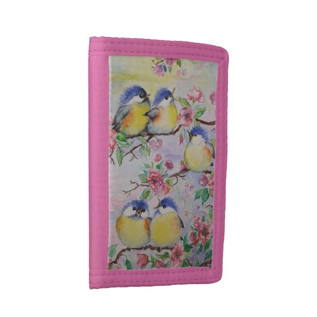 Cute Bird Wallet Beautiful Sparrows (Side)