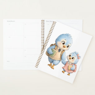 Cute Bird Weekly Planner Notebook