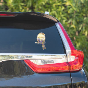 Cute Bird with Music Notes Customize  Sticker