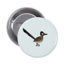 Greater Roadrunner Round Button