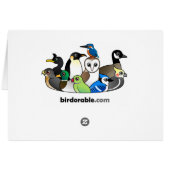 Cute Birdorable Roadrunner Cards (Back Horizontal)