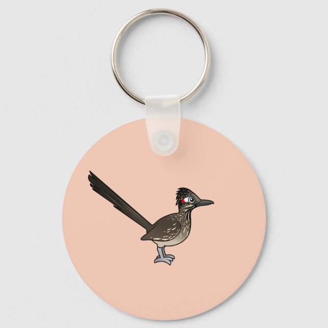 Cute Birdorable Roadrunner Keychain (Front)