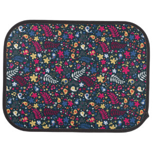 cute birds and flowers pattern car mat