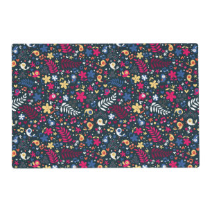 cute birds and flowers pattern placemat