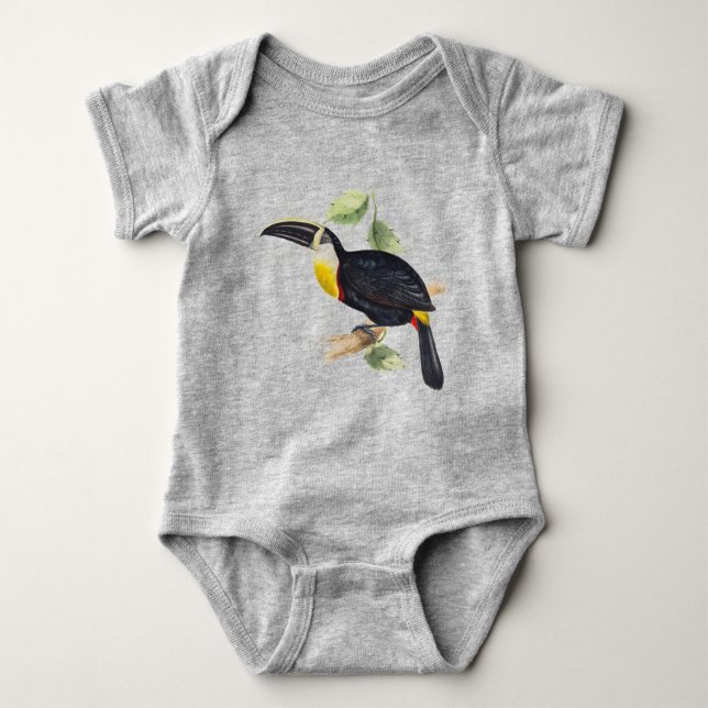  Cute birds baby bodysuit   (Front)