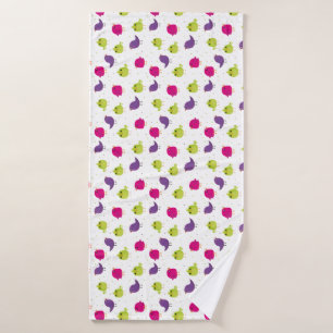 Cute birds bath towel