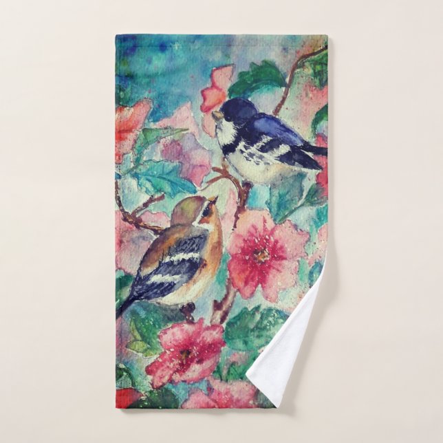Cute Birds Bath Towels (Hand Towel)