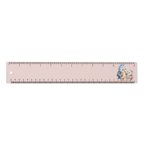 Cute Birds Brother asuring Ruler