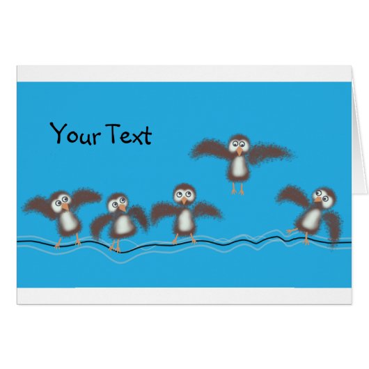 Cute Birds Cards (Front Horizontal)