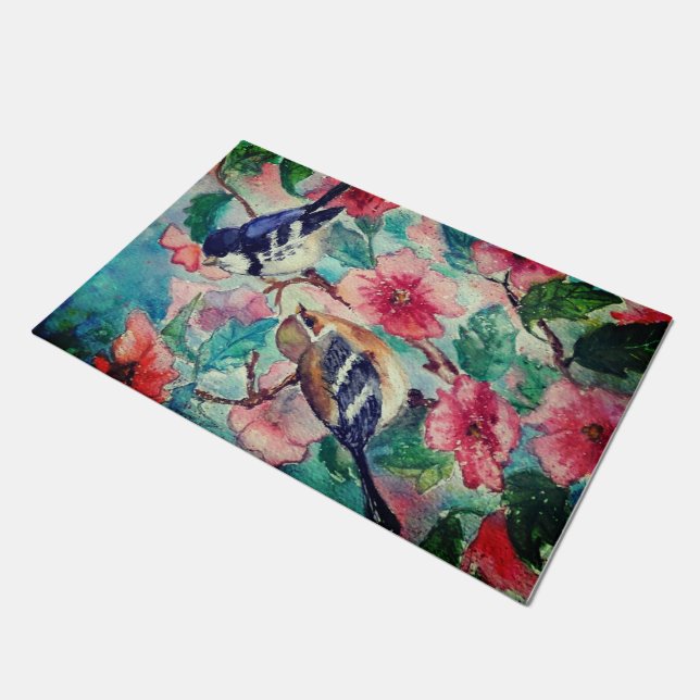 Cute Birds Doormat (Angled)