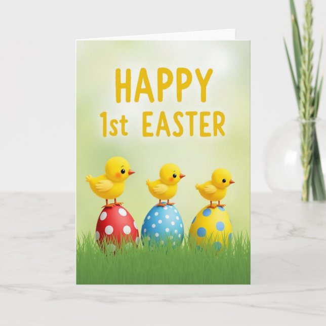 Cute Birds Happy Day Card (Front)