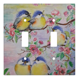 Cute Birds Light Switch Cover