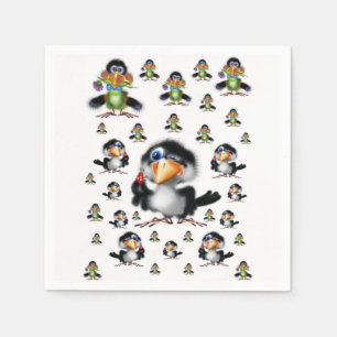Cute Birds Paper Napkins