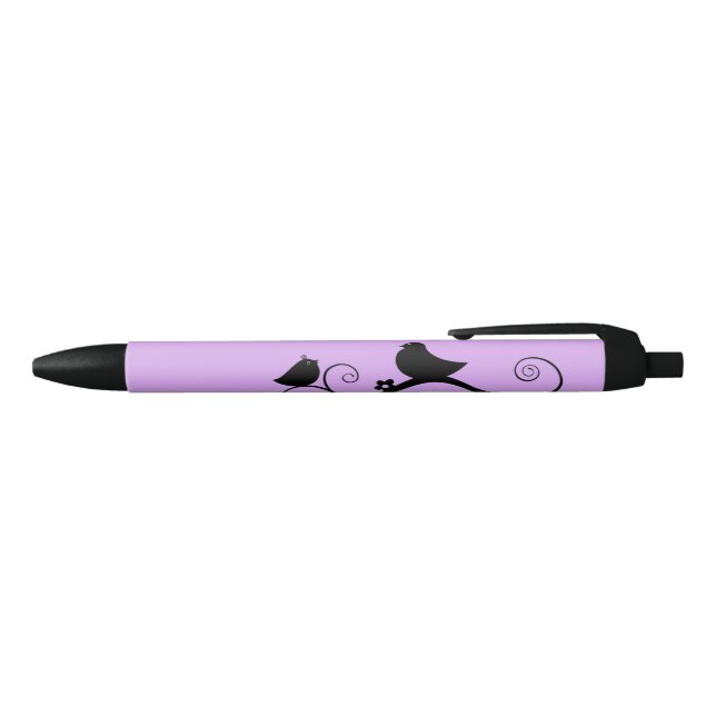 Cute Birds (purple background) Pen (Top)