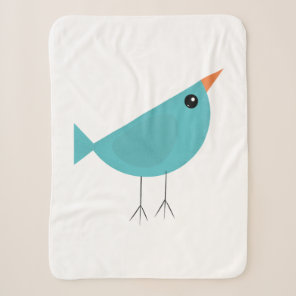 Cute birds sherpa blanket