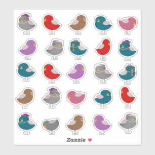 Cute Birds Sticker