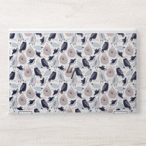 Cute Birds Wonderful  Art Seamless Pattern  HP Laptop Skin