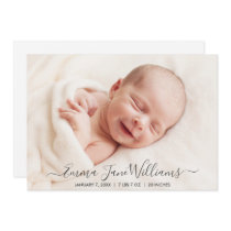 Cute Birth Announcement Photo Card