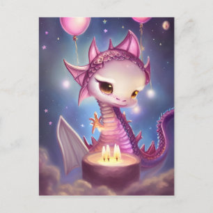 Cute Birthday Dargon  Postcard