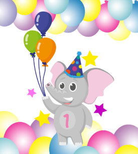 elephant holding balloon gifts on zazzle