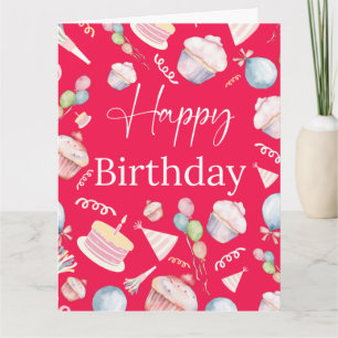 Cute Birthday Folded Greeting Card
