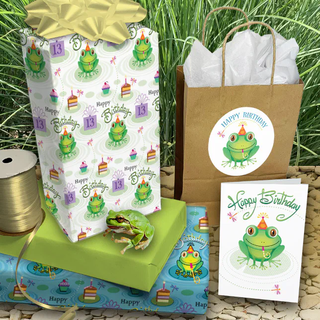 Cute Birthday Frog Card | Zazzle
