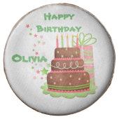 Cute Birthday Images Personalized Chocolate Dipped Oreo (Front)