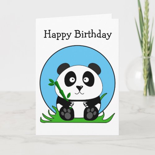 Cute Birthday Panda Bear Card