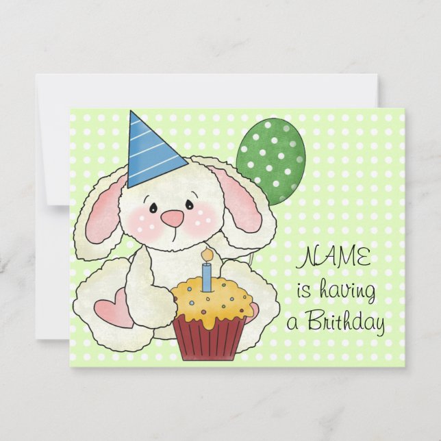 Cute Birthday Party Invitation (Front)