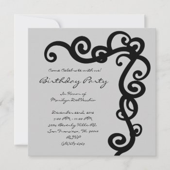 Cute Birthday Party Party Invite by ForeverAndEverAfter at Zazzle