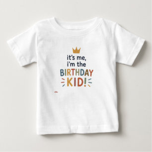 Cute Birthday Party Tee for Boys & Girls